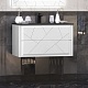 Opadiris Мебель для ванной Луиджи 90 подвесная белая матовая/антрацит – картинка-18